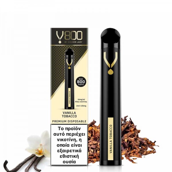 Dinner Lady V800 Disposable Vanilla Tobacco